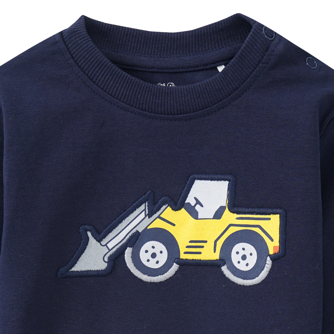Baby Langarmshirt mit Radlader-Applikation