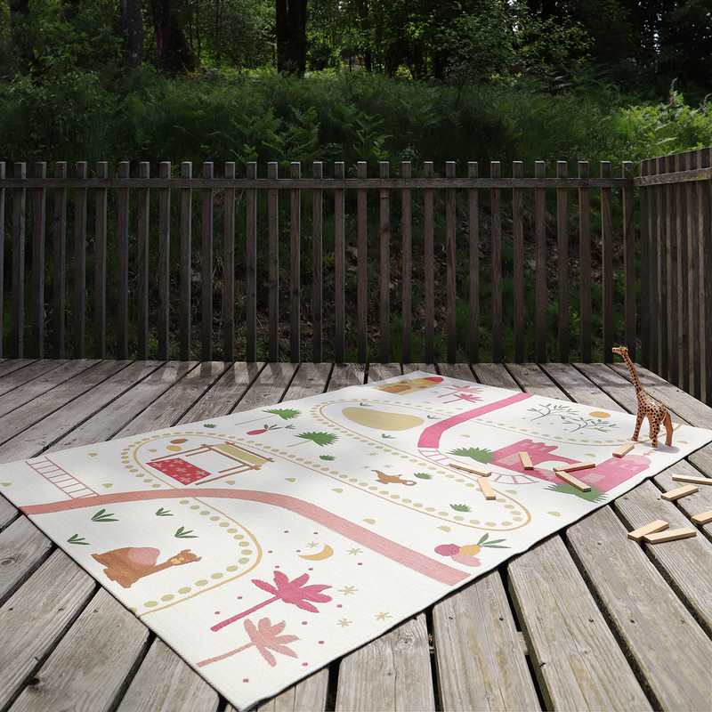 Tapis de jeu indoor & outdoor 123x180cm LITTLE MARRAKECH
