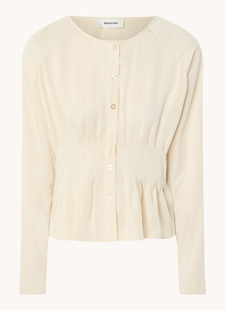 Blusa Modström Liv con dettaglio plissettato