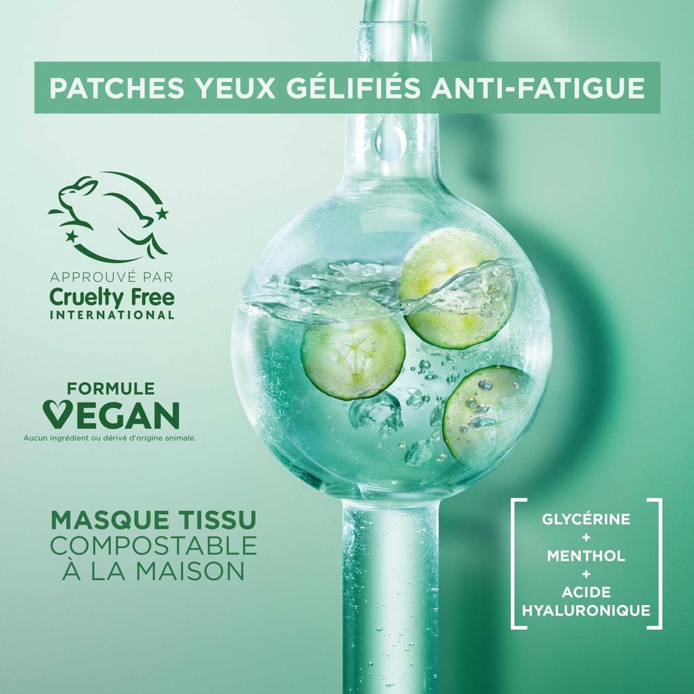 garnier SkinActive Patches yeux gélifiés Hyaluron Cryo Jelly