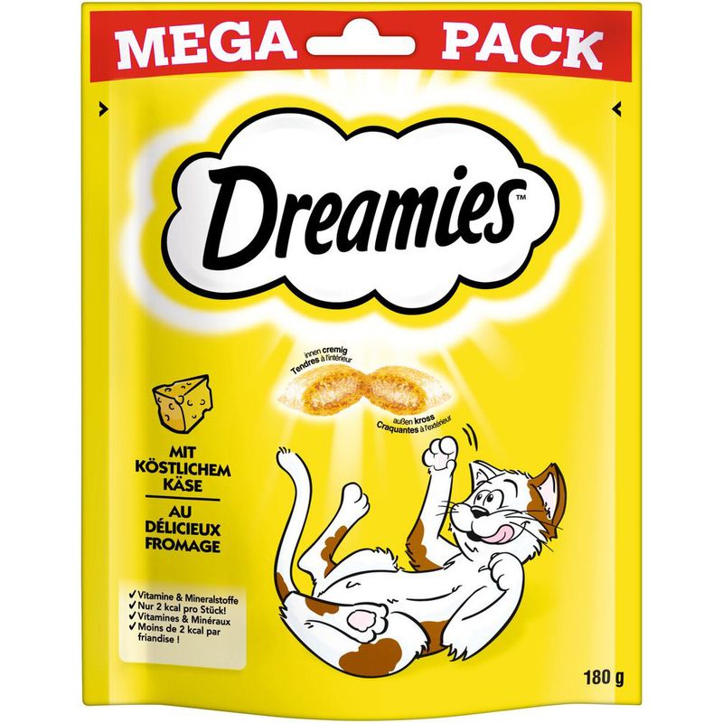 Sparpaket Dreamies Katzensnacks Mega Pack 4 x 180 g