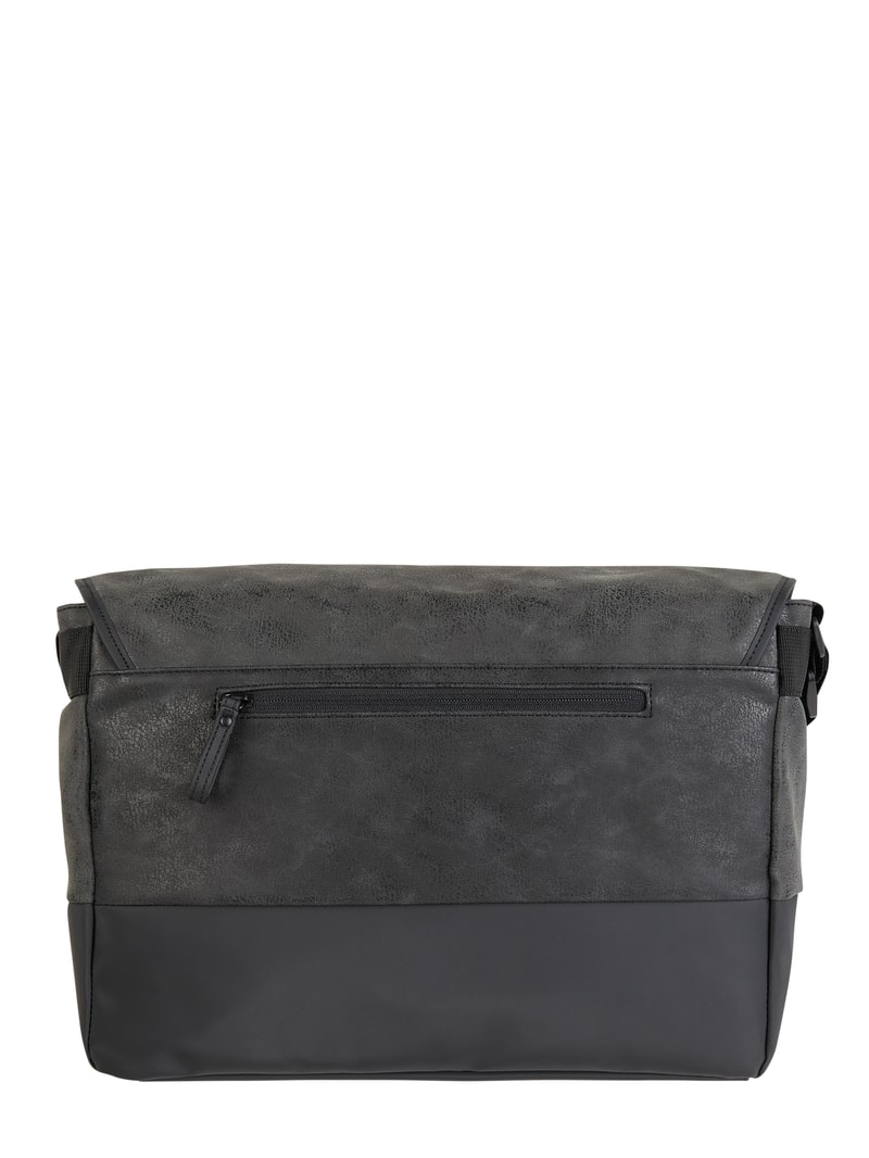 Messenger Bag mit gepolstertem Laptopfach Modell 'Finchley' in dunkelgrau