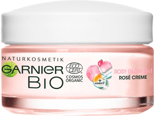 Garnier Bio Rosy Glow 3in1 Rosé Creme Gesichtscreme