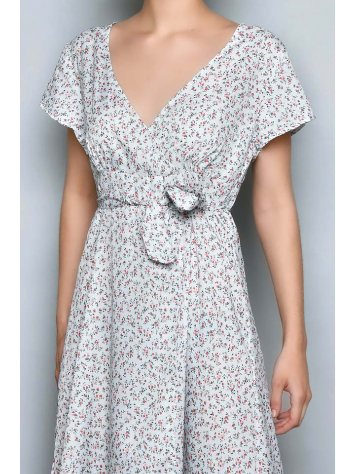 H.H.G. Kleid in Weiß/ Grün/ Rosa günstig kaufen
