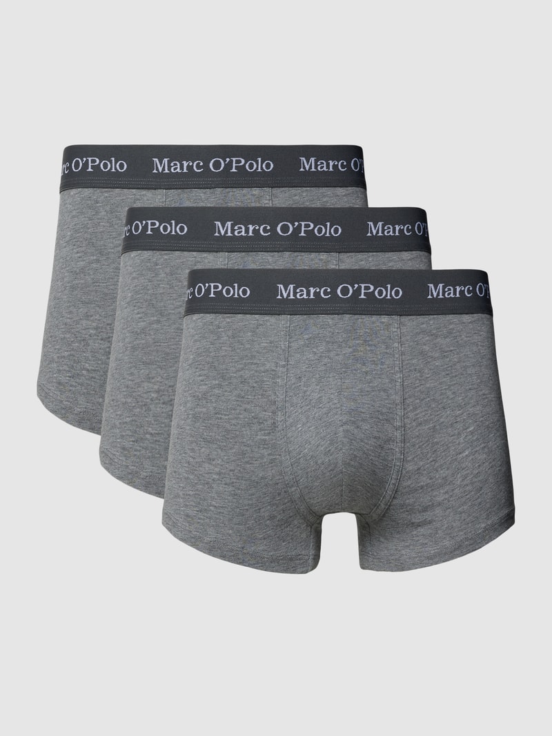 Trunks in unifarbenem Design im 3er-Pack in mittelgrau meliert