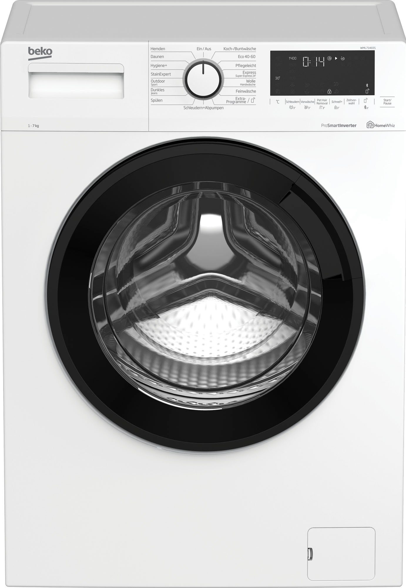 BEKO Waschmaschine WML71465S, 7 kg, 1400 U/min
