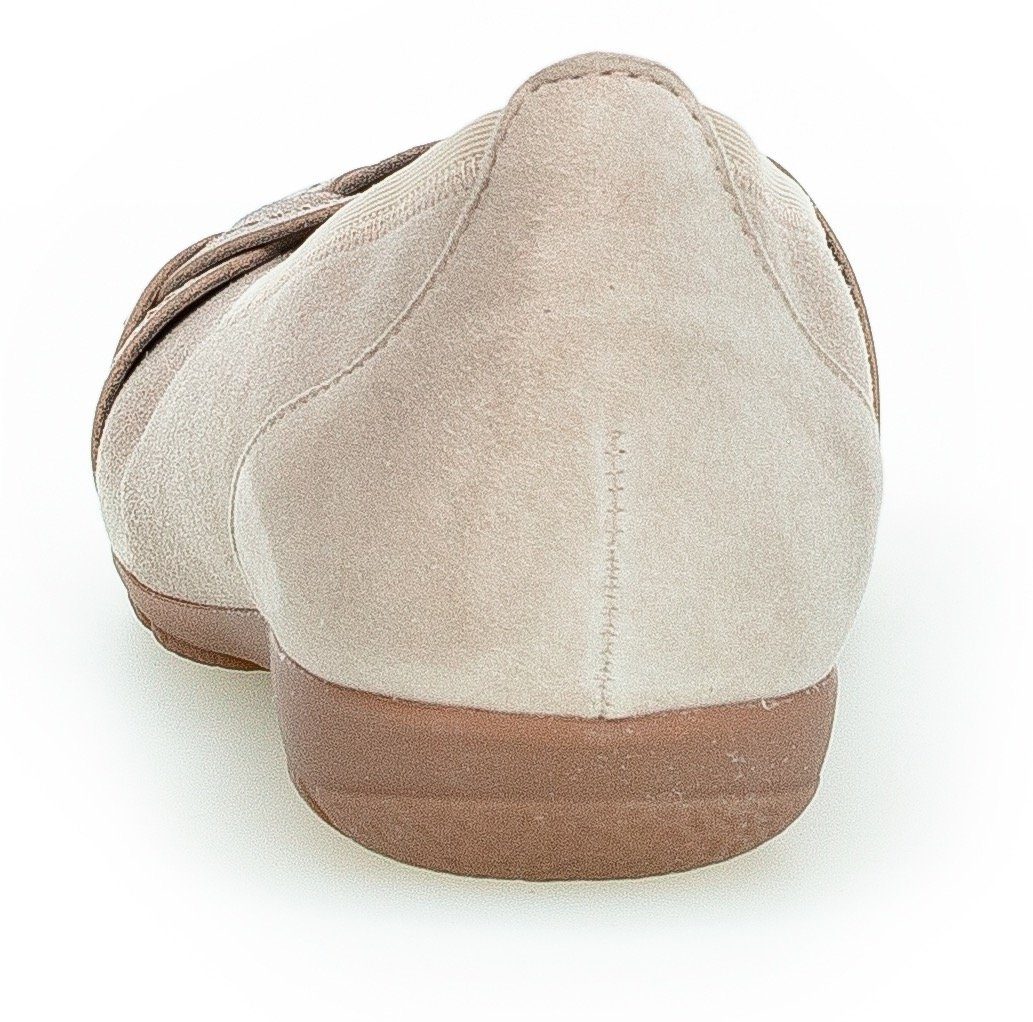 Gabor Ballerina mit Zierriegel im Metalliclook