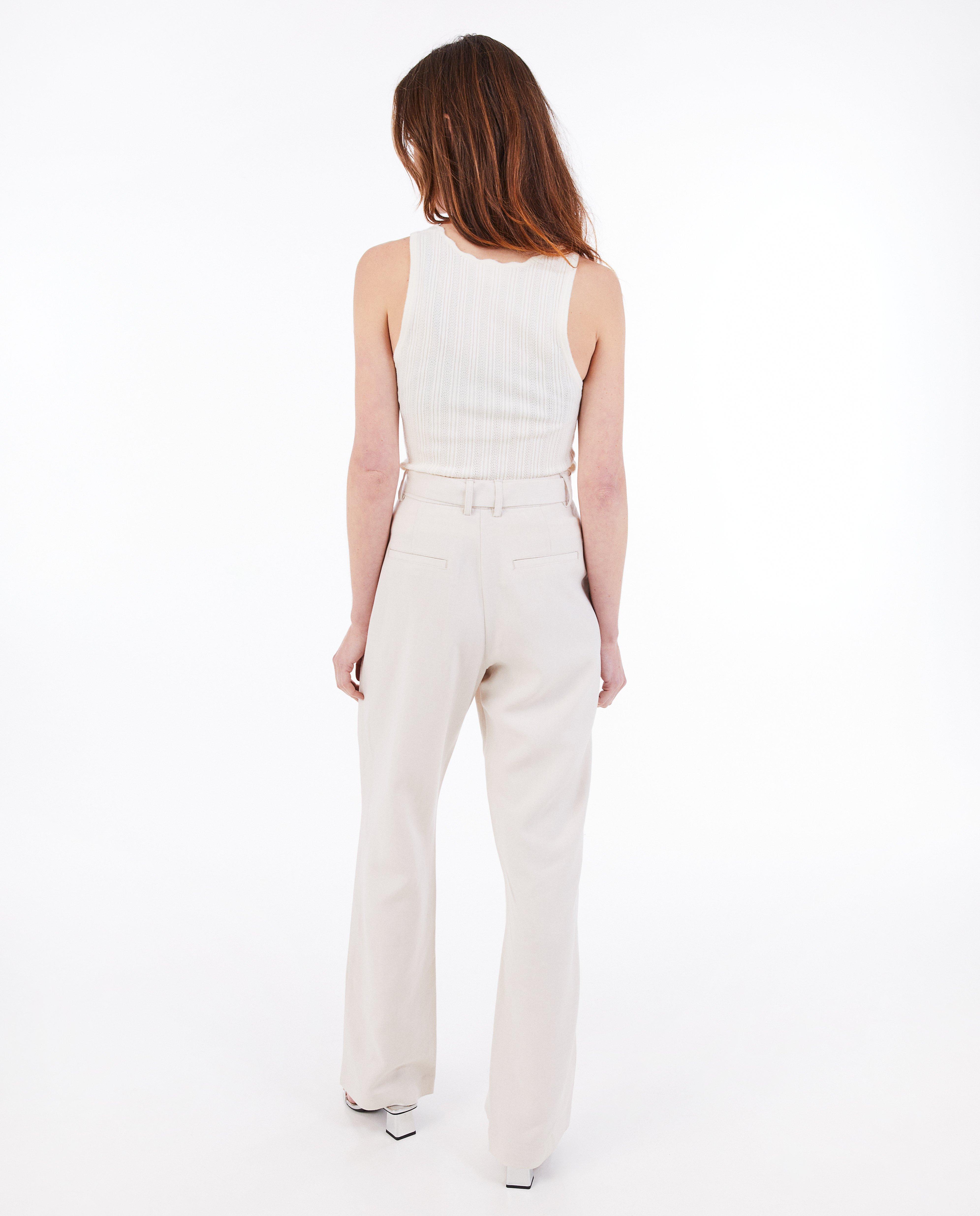 Pantaloni Thelma & Louise bej cu in bej deschis