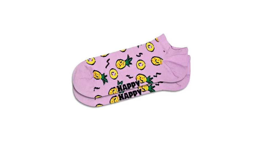 Happy Socks Damen Sneaker Socken Pineapple Light Purple
