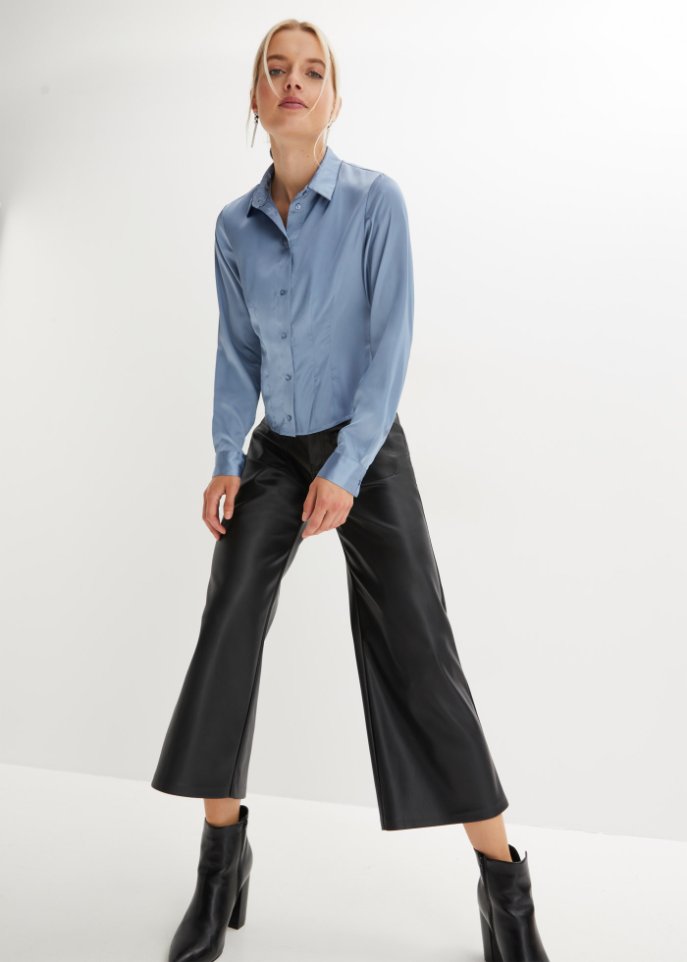 Satin-Bluse