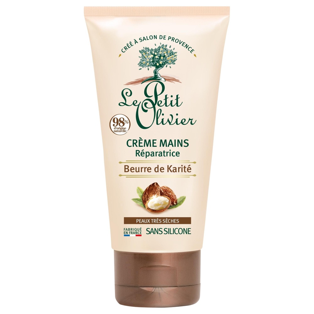 le petit olivier Crème Mains Réparatrice Beurre de Karité Crème Mains - Peaux Très Sèches