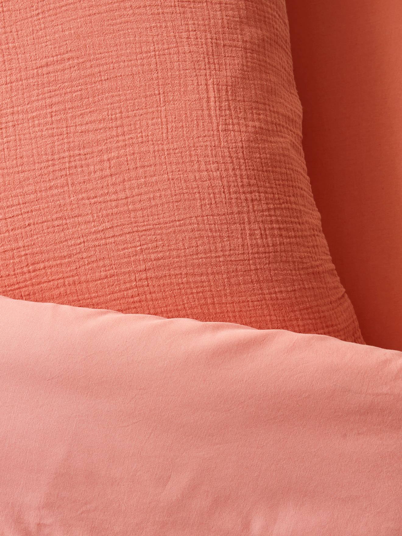 Vertbaudet Kinder Bettwäsche-Set mit Musselin Oeko-Tex - rosa