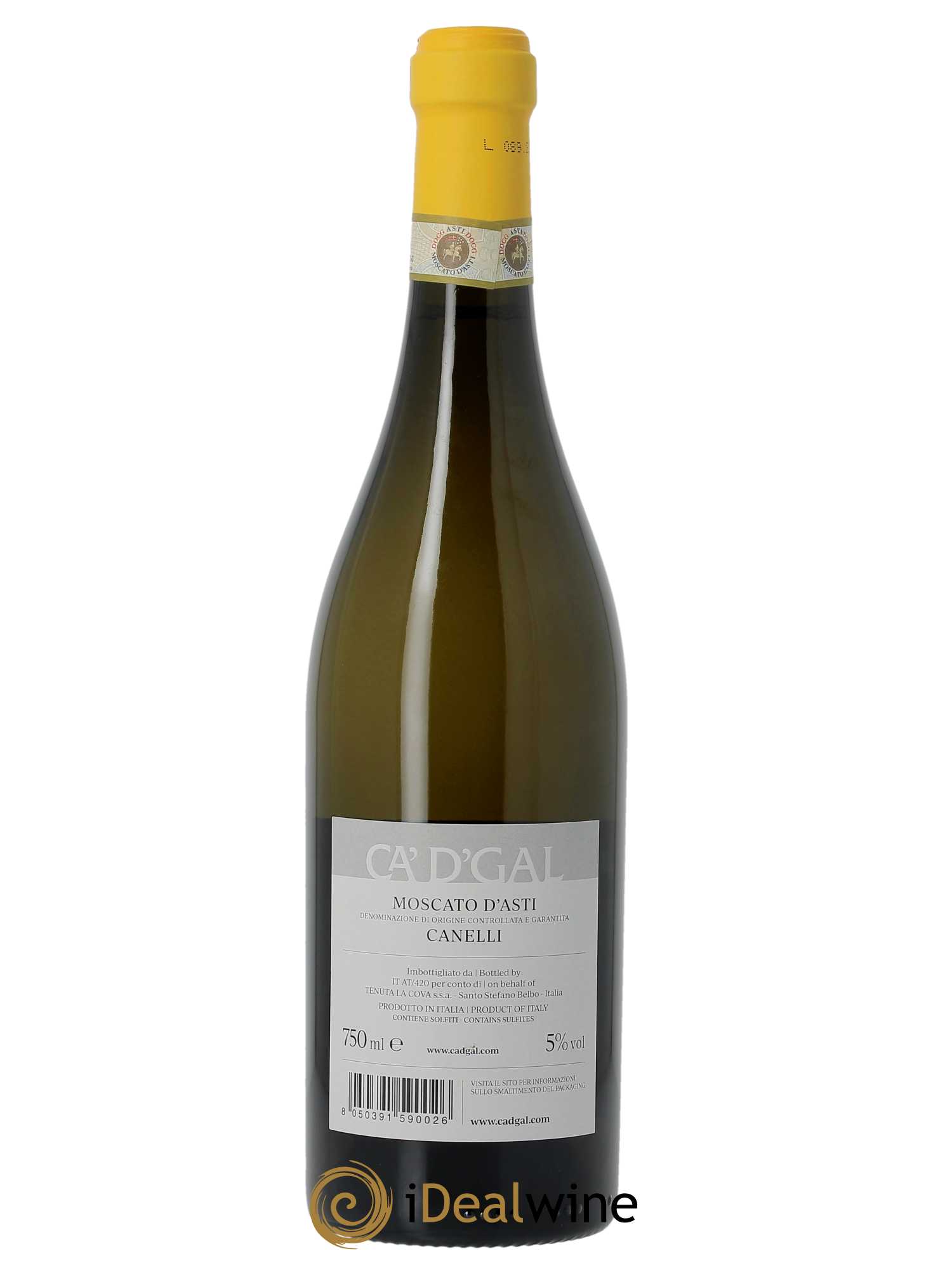 Moscato d'Asti DOCG Sant Ilario Ca'D'Gal  2022 - Lot de 1 Bouteille