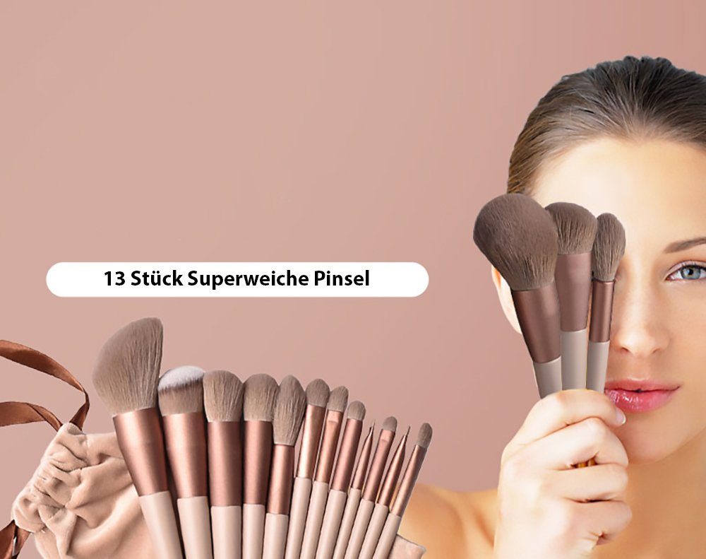 Fanci Home Kosmetikpinsel-Set Make up Pinsel Set PIN-13, 13 tlg., Schminkpinsel 13er Set