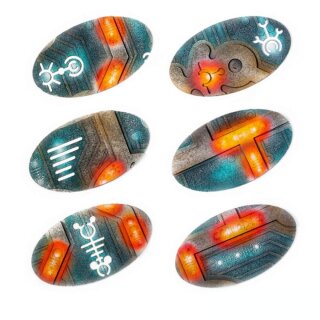 Nekropolis 90x52 mm Oval Base Toppers (6)