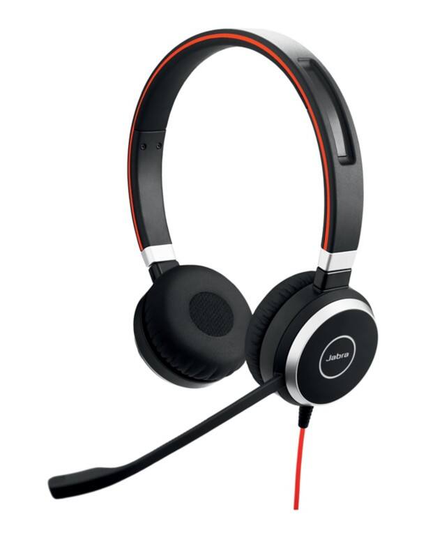 Jabra Evolve 40 Headset Mit Kabel Stereo Über Kopf Mit Geräuschunterdrückung Mit Mikrofon Schwarz, Silber 3,5 mm Buchse