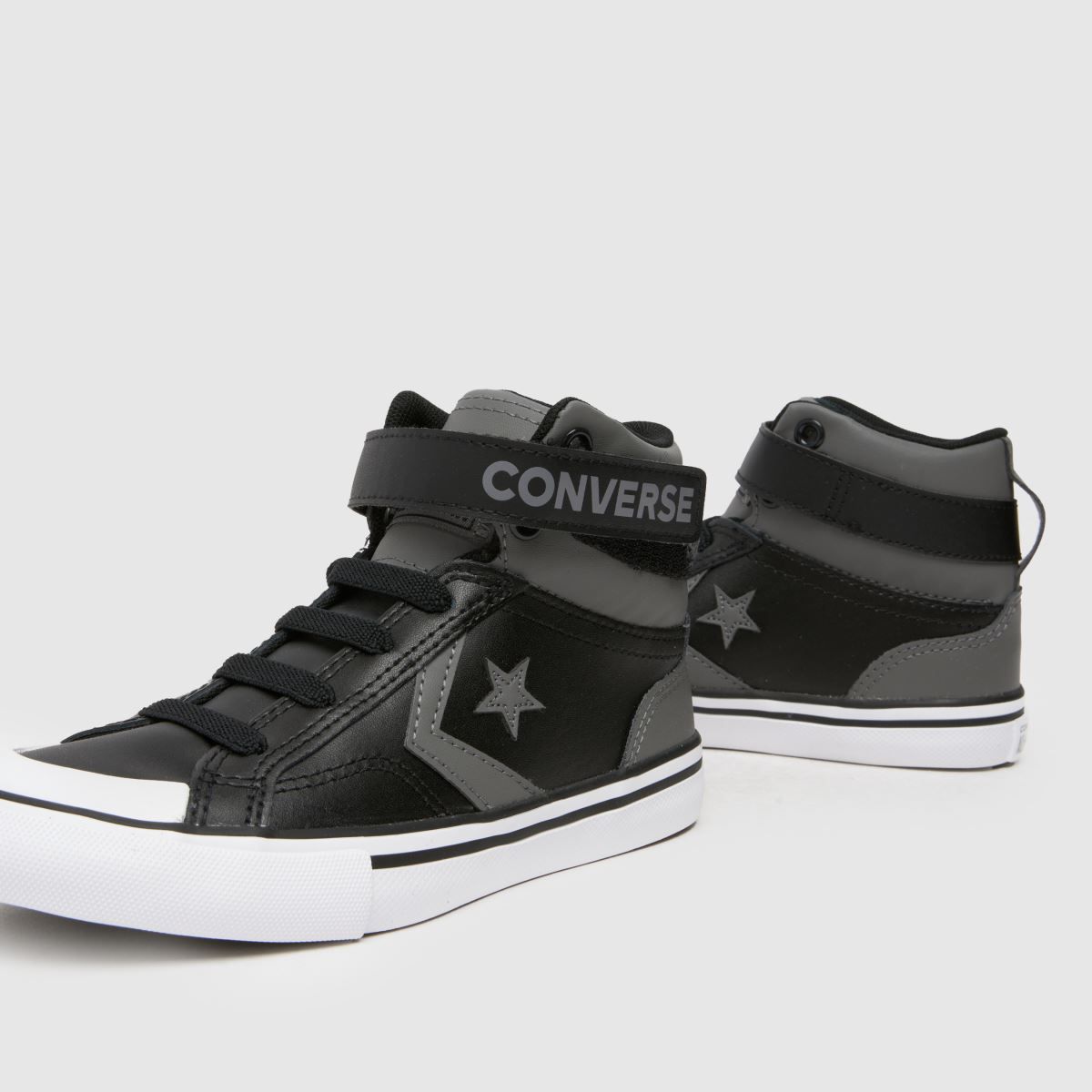 Converse szürke és fekete Pro Blaze Easy-on fiús junior tornacipő