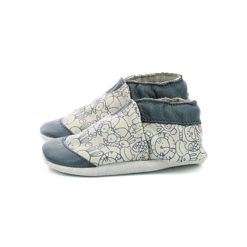 Chaussons cuir Animal Stories