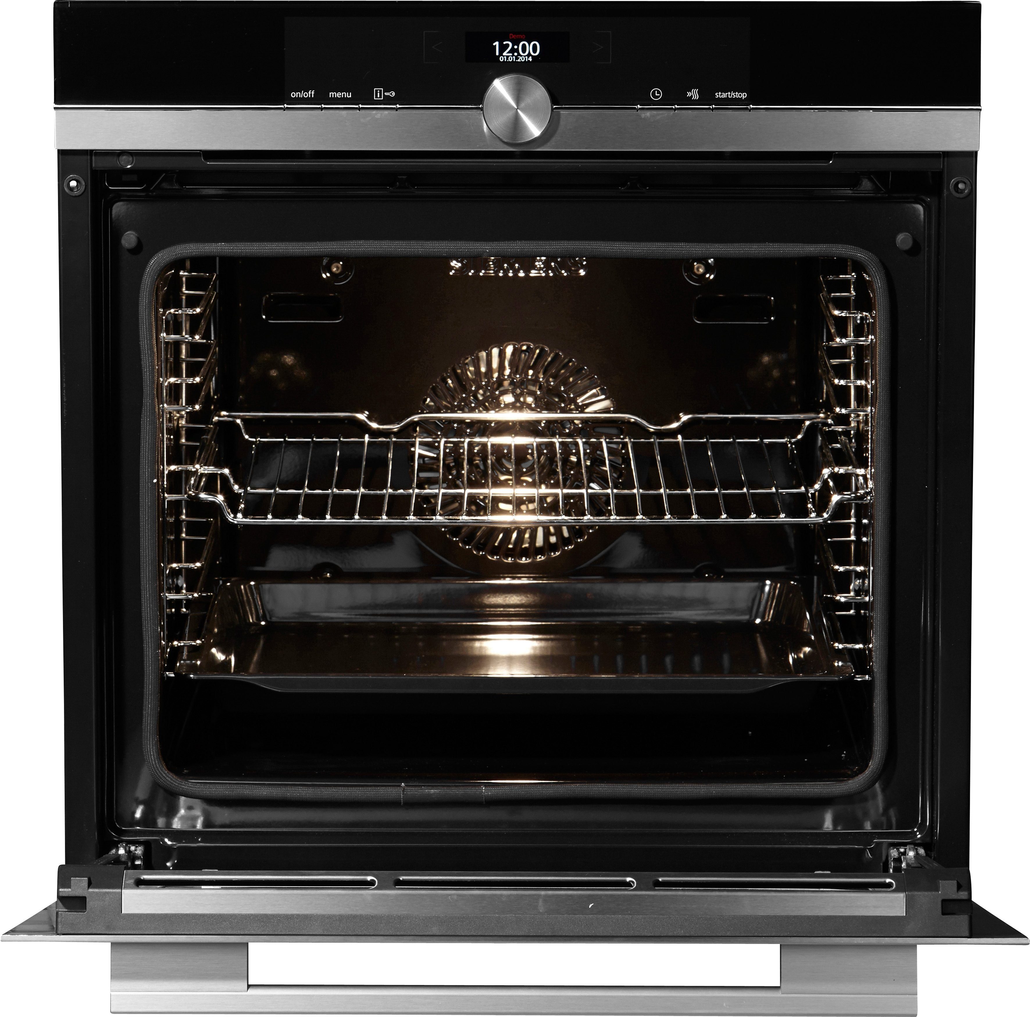 SIEMENS Pyrolyse Backofen iQ700 HB672GBS1, Pyrolyse-Selbstreinigung, mit Pizzastufe