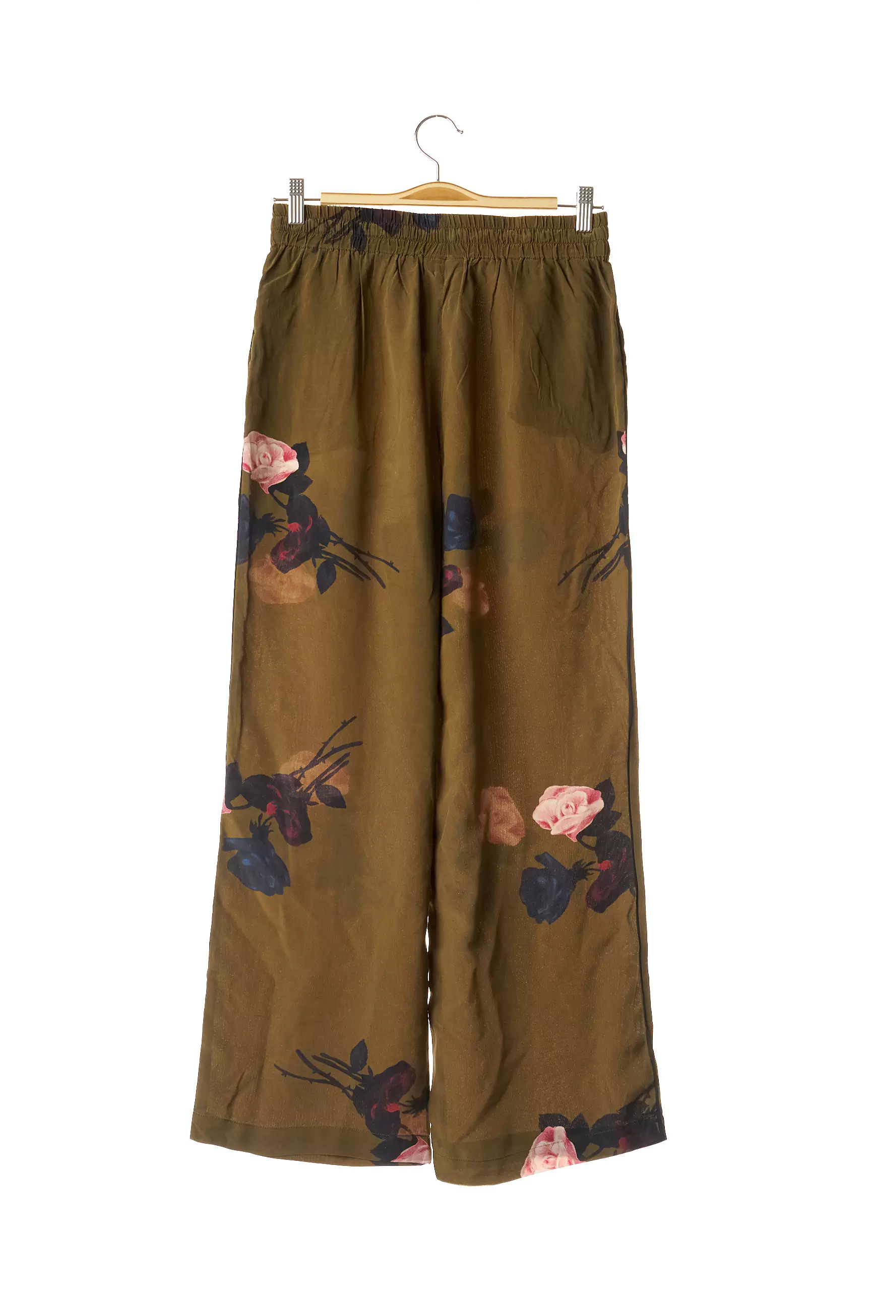 Ganni Pantalons Droits Femme couleur vert
