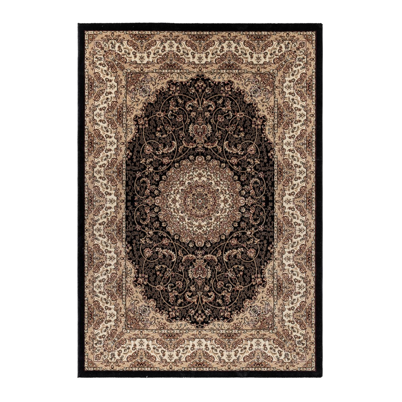 Ayyildiz Teppich, KASHMIR 2606, BLACK, 80 x 150 cm