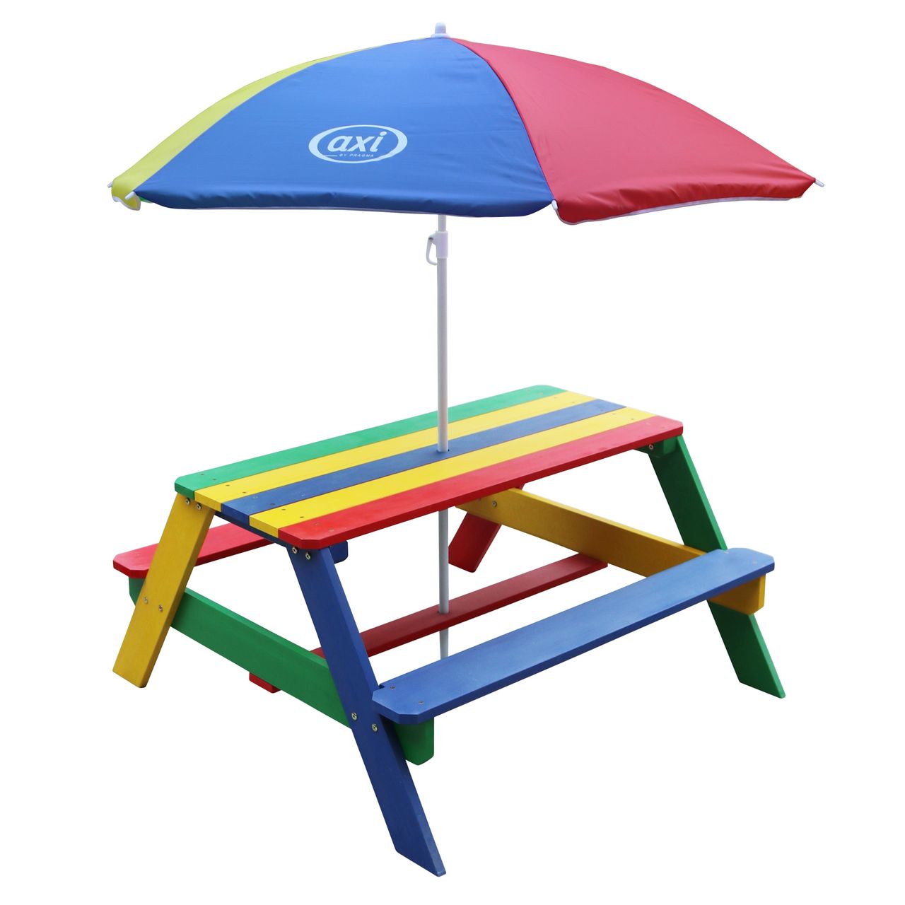 AXI Nick Picknicktisch Regenbogen - Sonnenschirm Regenbogen
