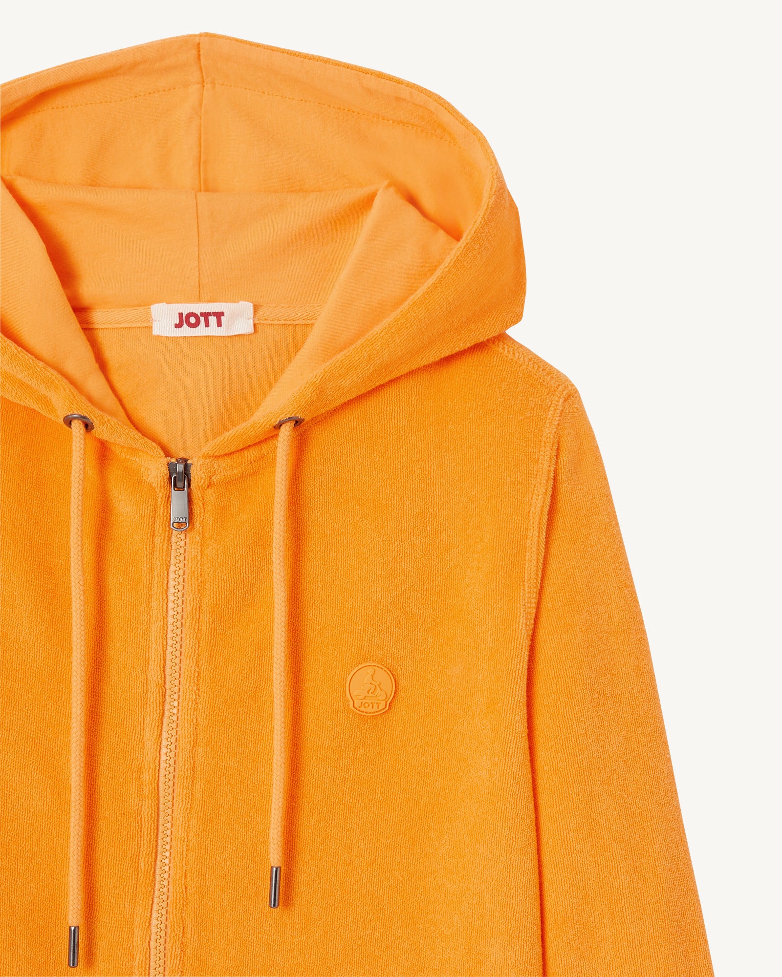 Veste zipée éponge Abricot Corail