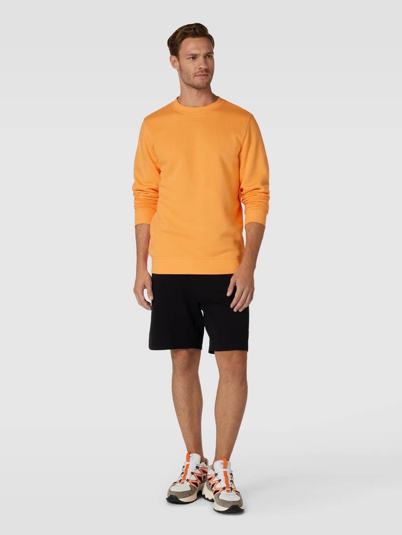 Sweatshirt mit Rundhalsausschnitt Modell 'TILO' in orange
