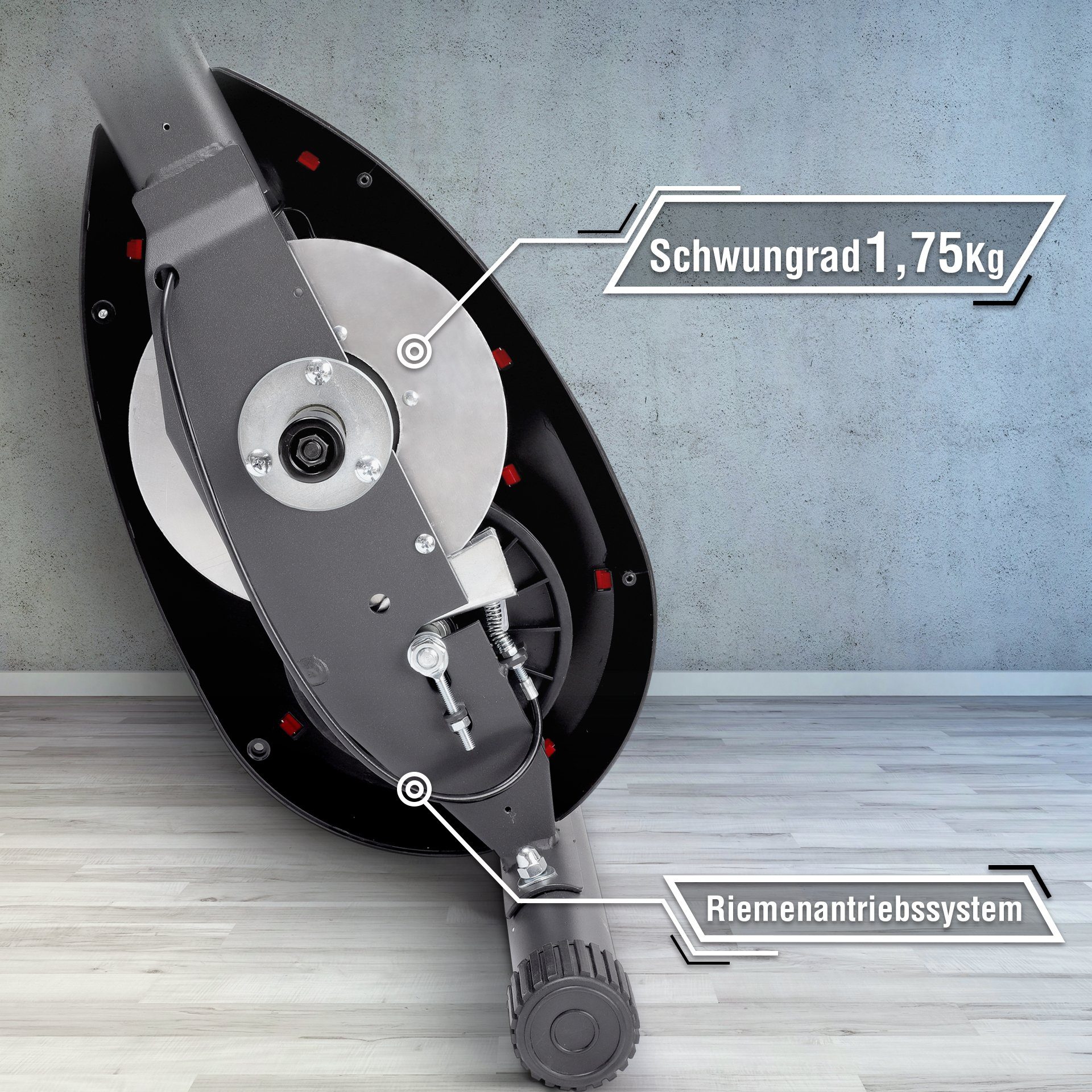 Zoomyo Heimtrainer 300B Fahrradtrainer mit Rückenlehne, Trainingscomputer & App, mühelos zusammenklappbar