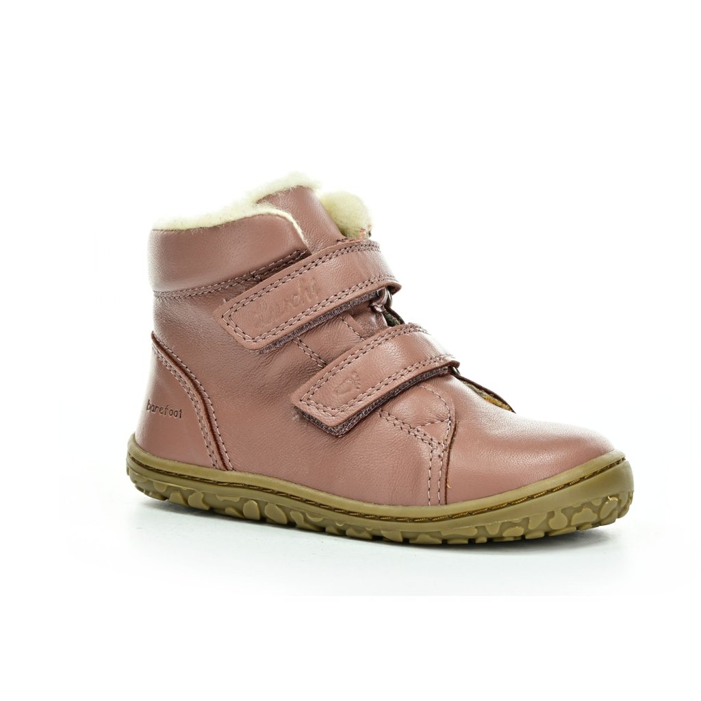 Lurchi Nik Nappa Ambra Rose rosa gefütterte Barfuß-Stiefeletten