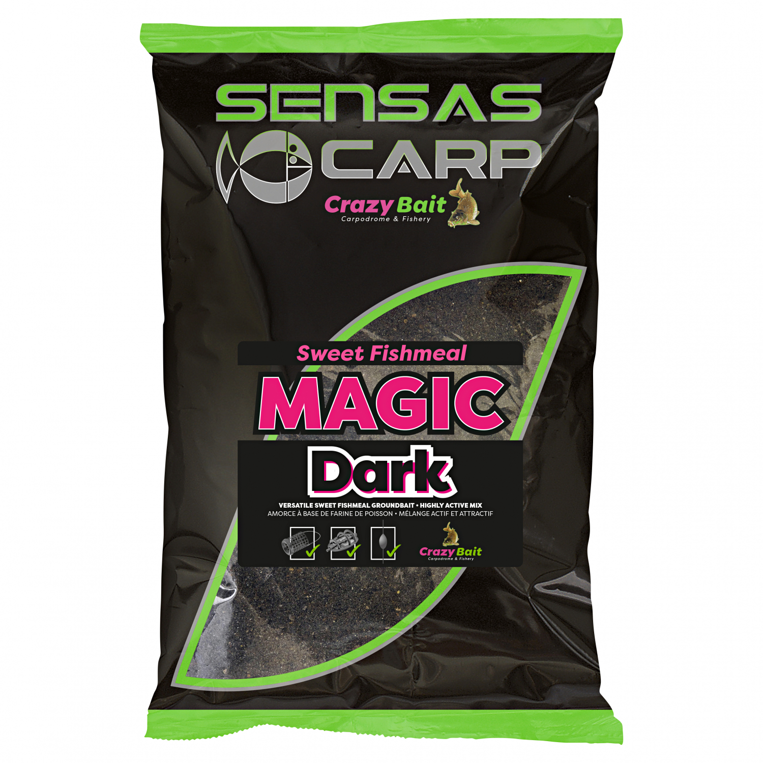 Sensas Grundfutter Big Bait (sweet fishmeal magic dark)