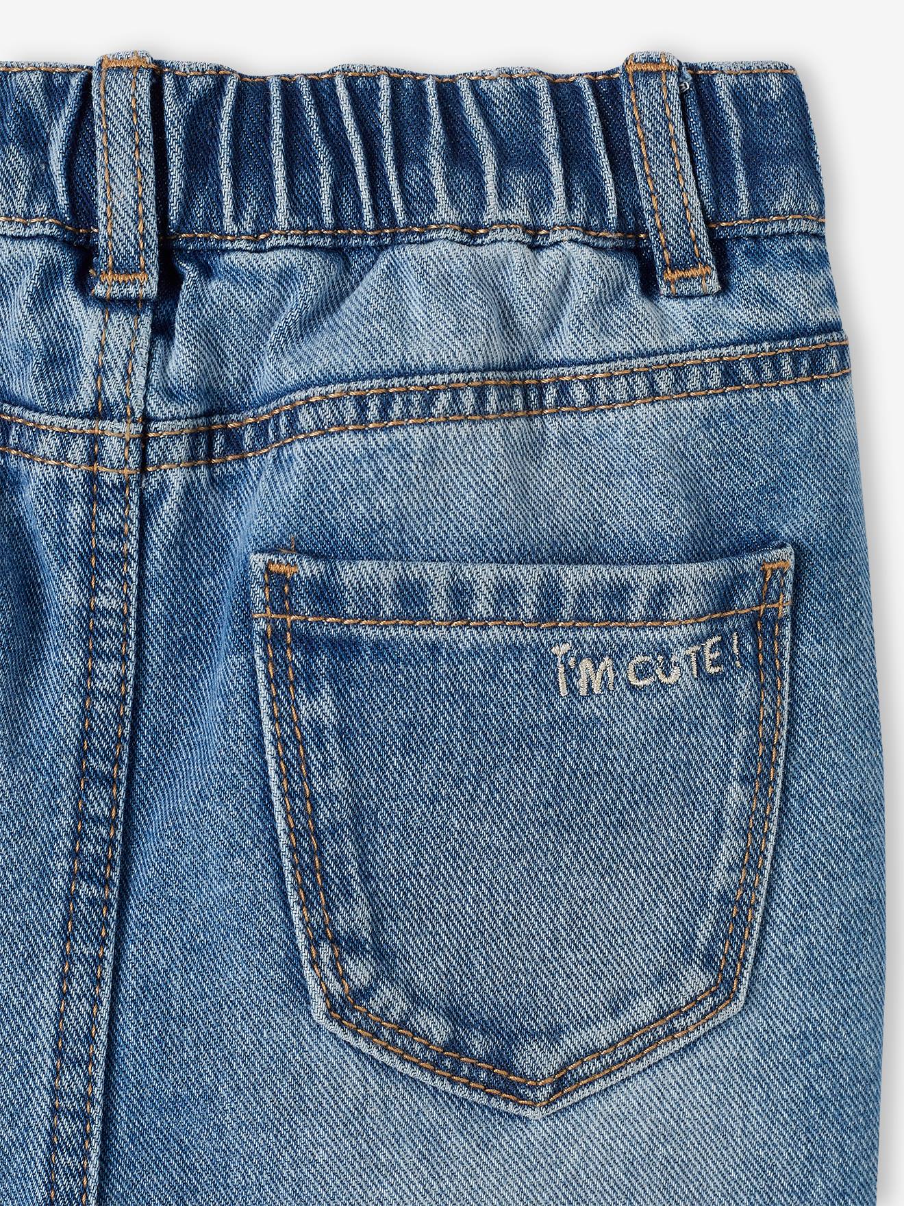 Jean Mom fit MorphologiK fille tour de hanches FIN stone