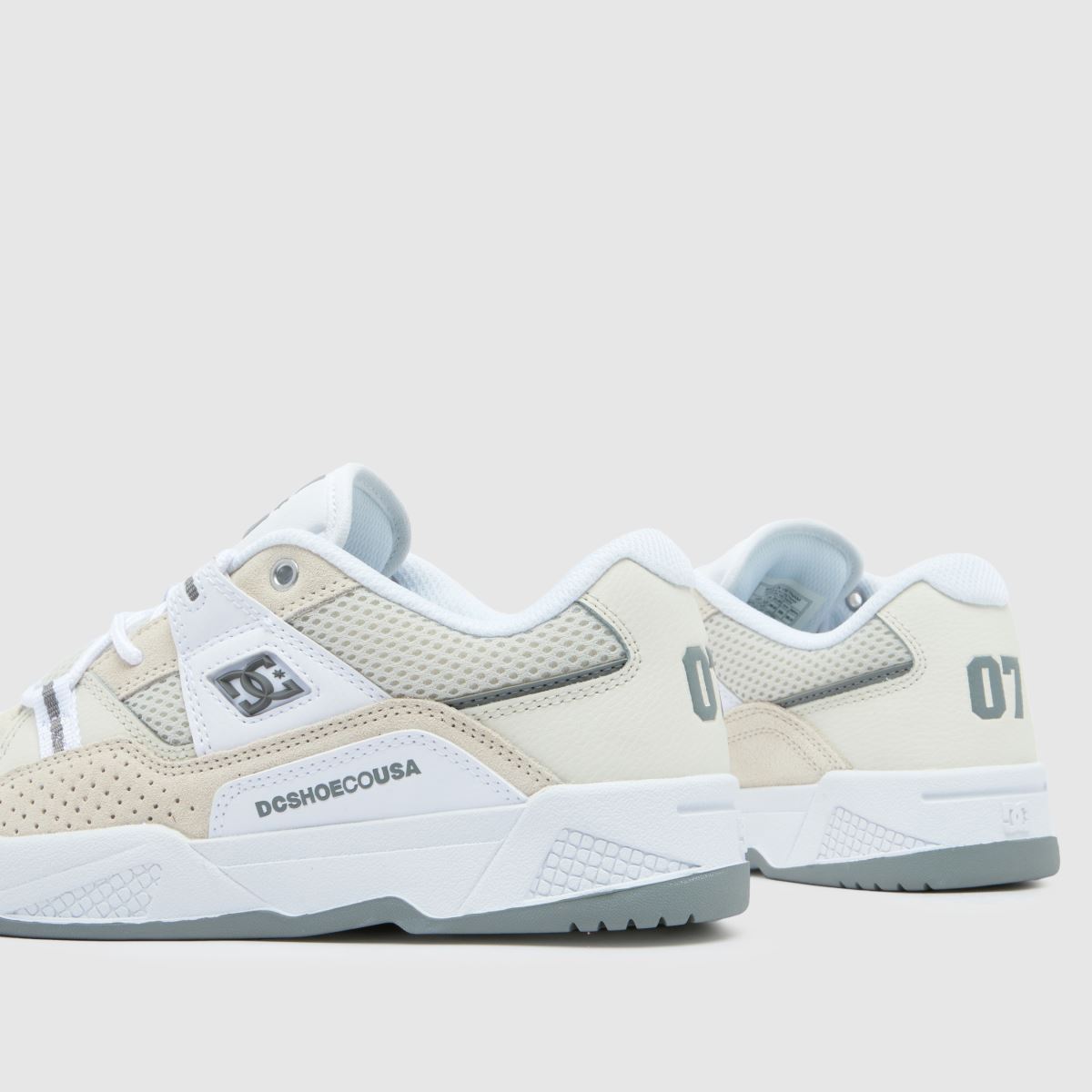 DC Construct-sneakers i benvitt