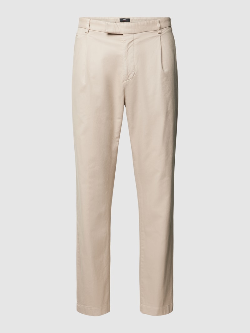 Stoffhose mit Paspeltasche Modell 'Sapo' in sand