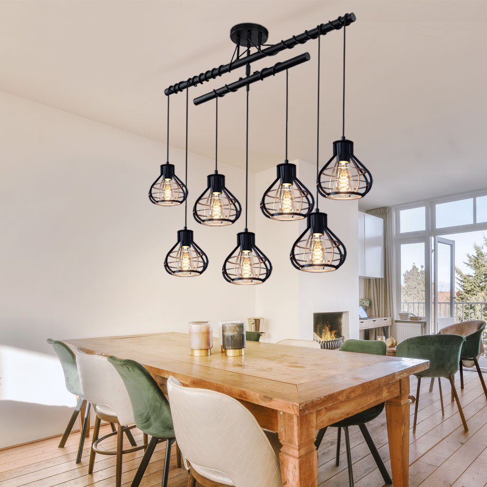 etc-shop Pendelleuchte, Leuchtmittel nicht inklusive, Hängeleuchte Höhenverstellbar Pendelleuchte Esszimmerlampe