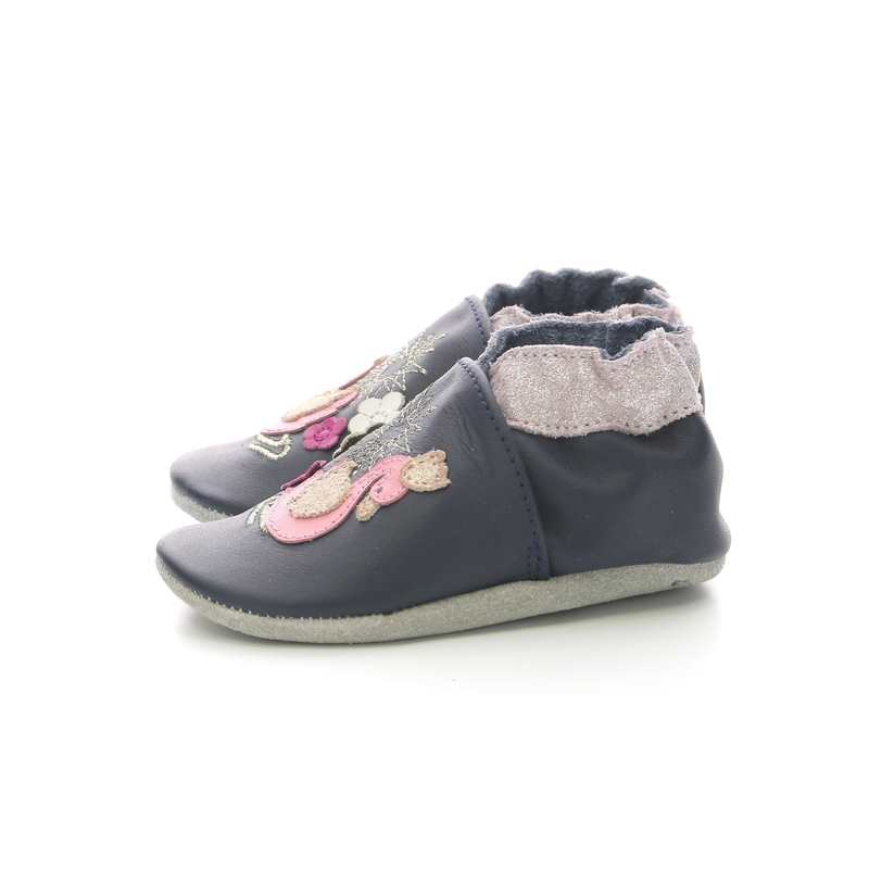Chaussons cuir So Shiny Swan