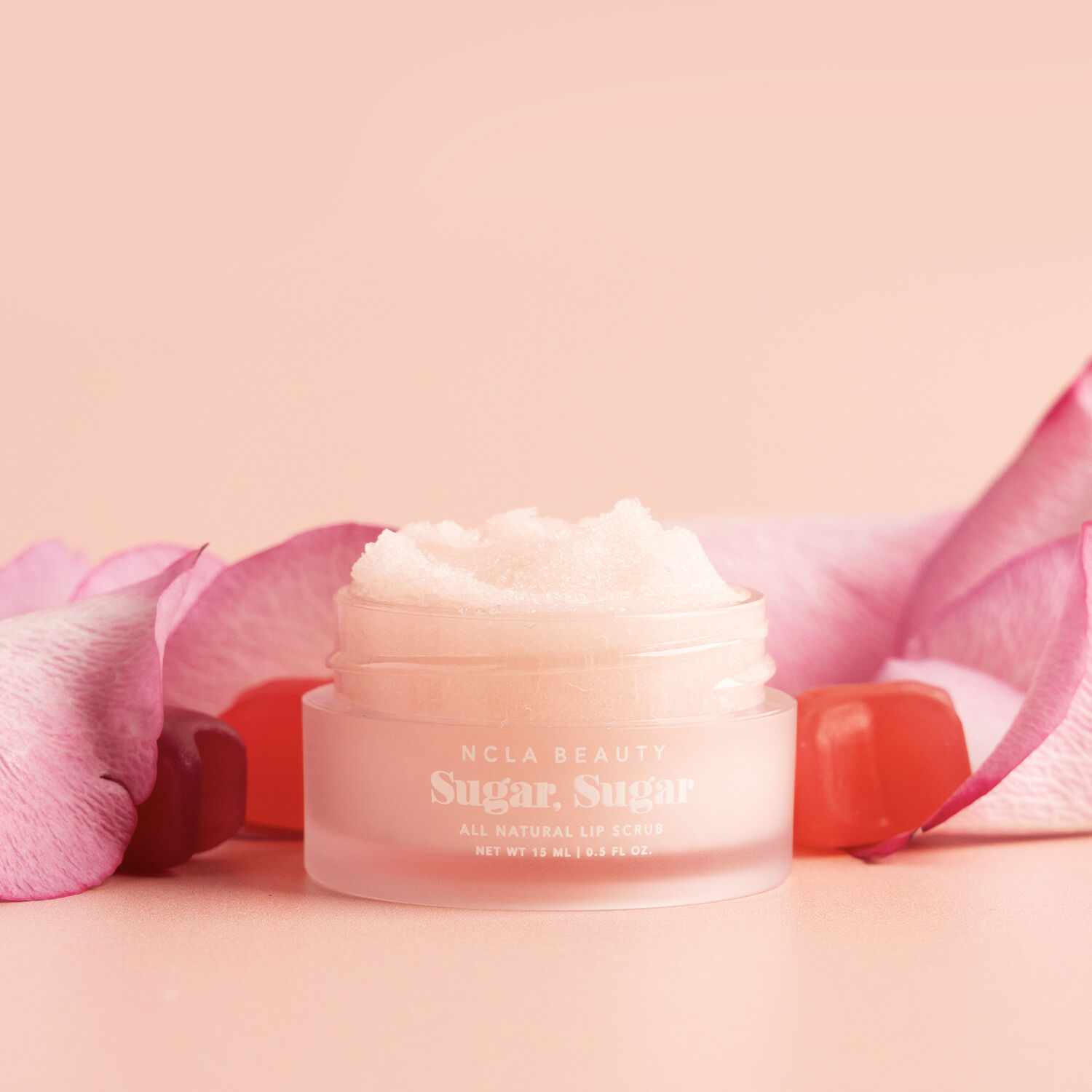 NCLA Beauty Sugar Sugar Candy Roses (Valentines Day) Exfoliant lèvres