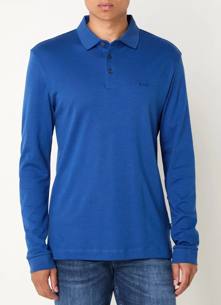 Tricou polo HUGO BOSS Pado cu croială clasică, logo și inserții elastice.