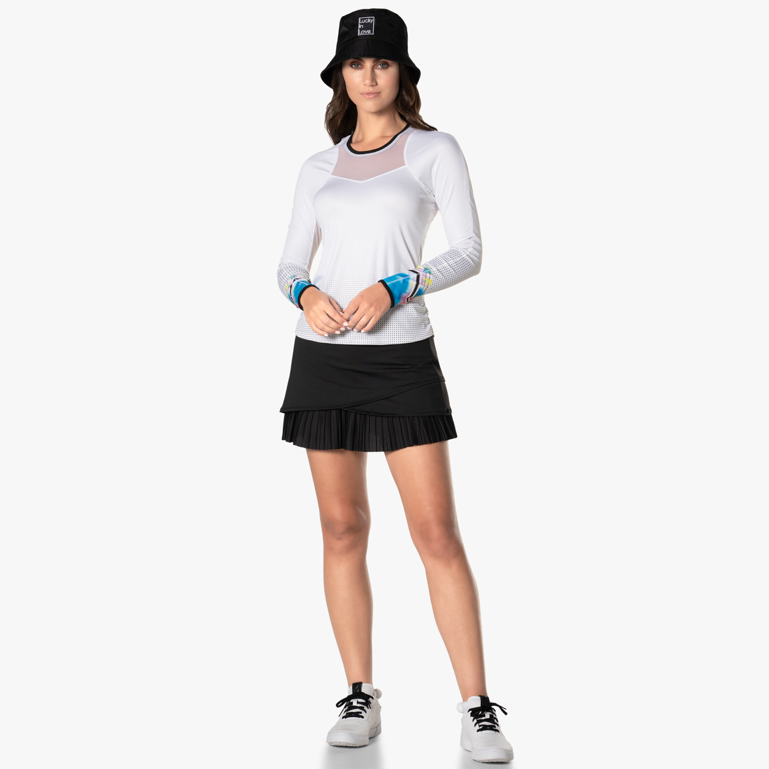 Off Tropic Longsleeve Damen - Weiß, Mehrfarbig