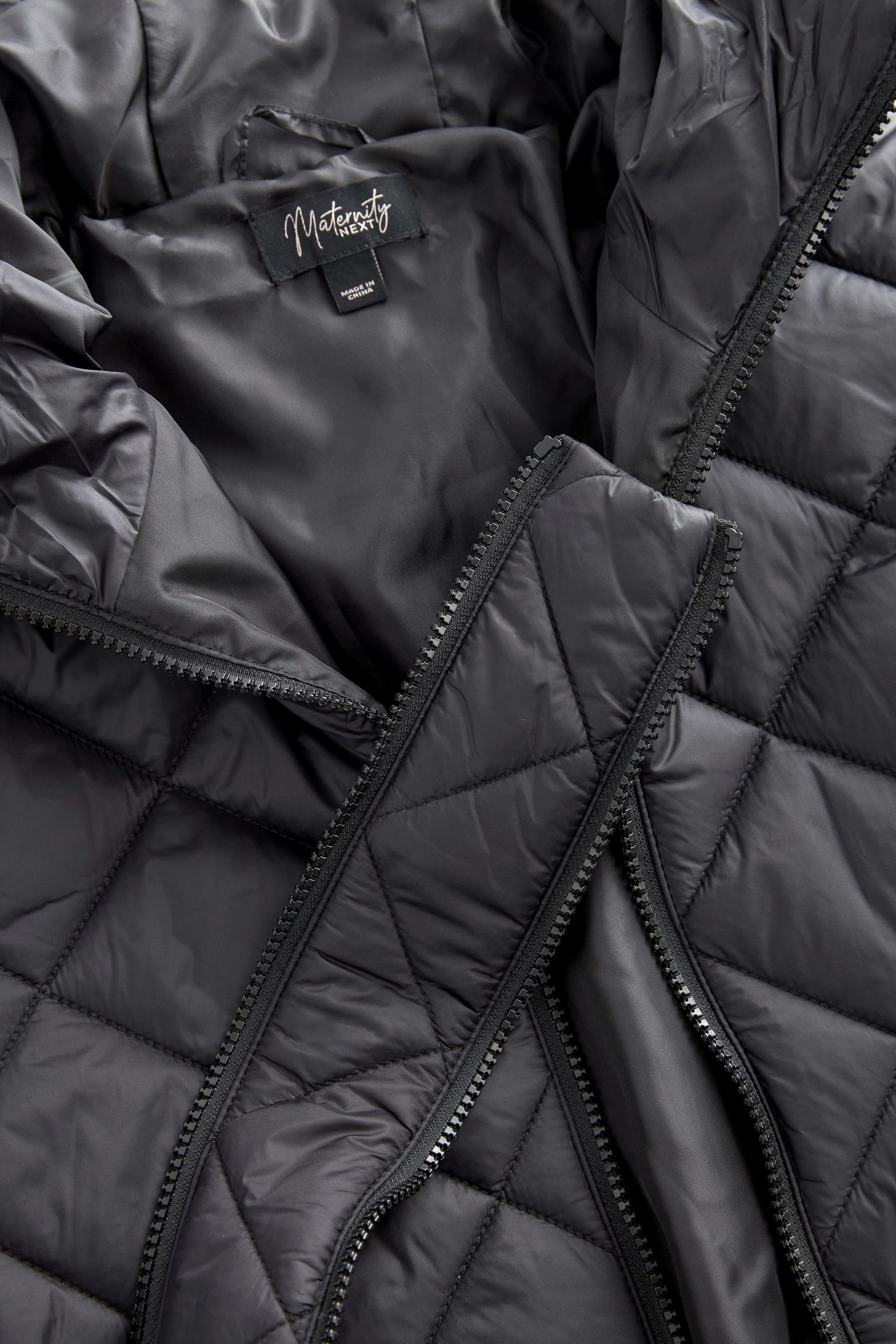 Next Umstandsjacke Gesteppte Bomberjacke mit Kapuze, Umstandsmode (1-St)