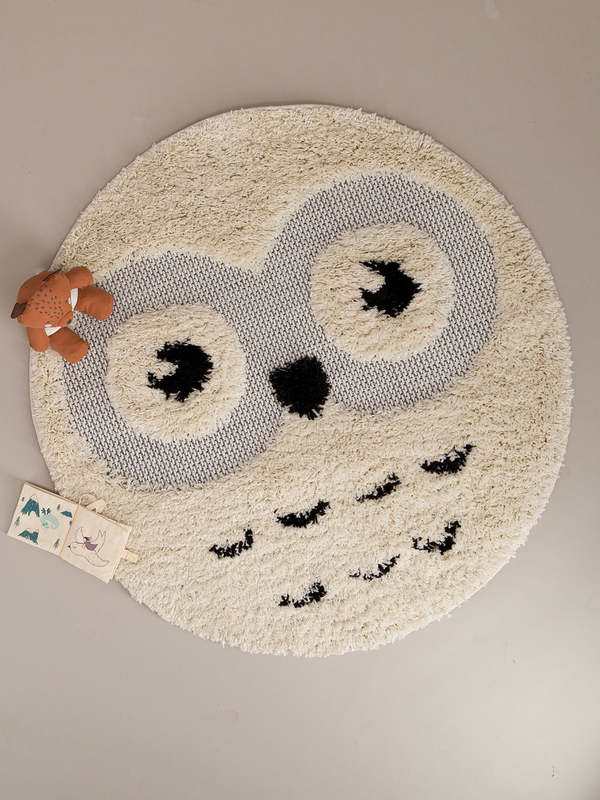Tapis rond HIBOU 120x120cm