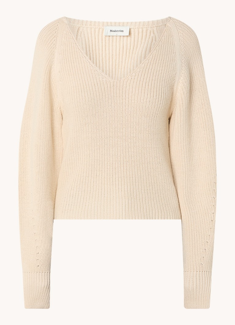Modström Galen Grobstrickpullover mit Ballonärmeln