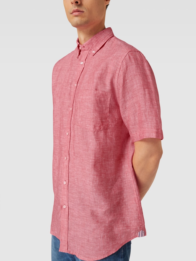 Freizeithemd mit Button-Down-Kragen in rot