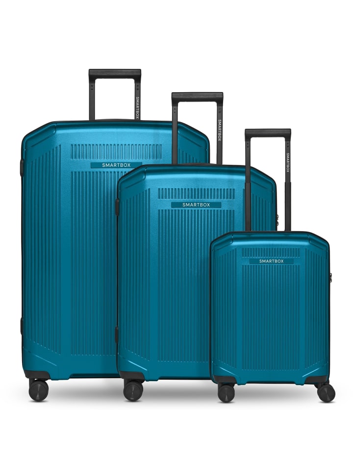 Smartbox Edition 02 4 Rollen Kofferset 3-teilig in ocean blue metallic günstig kaufen onesize
