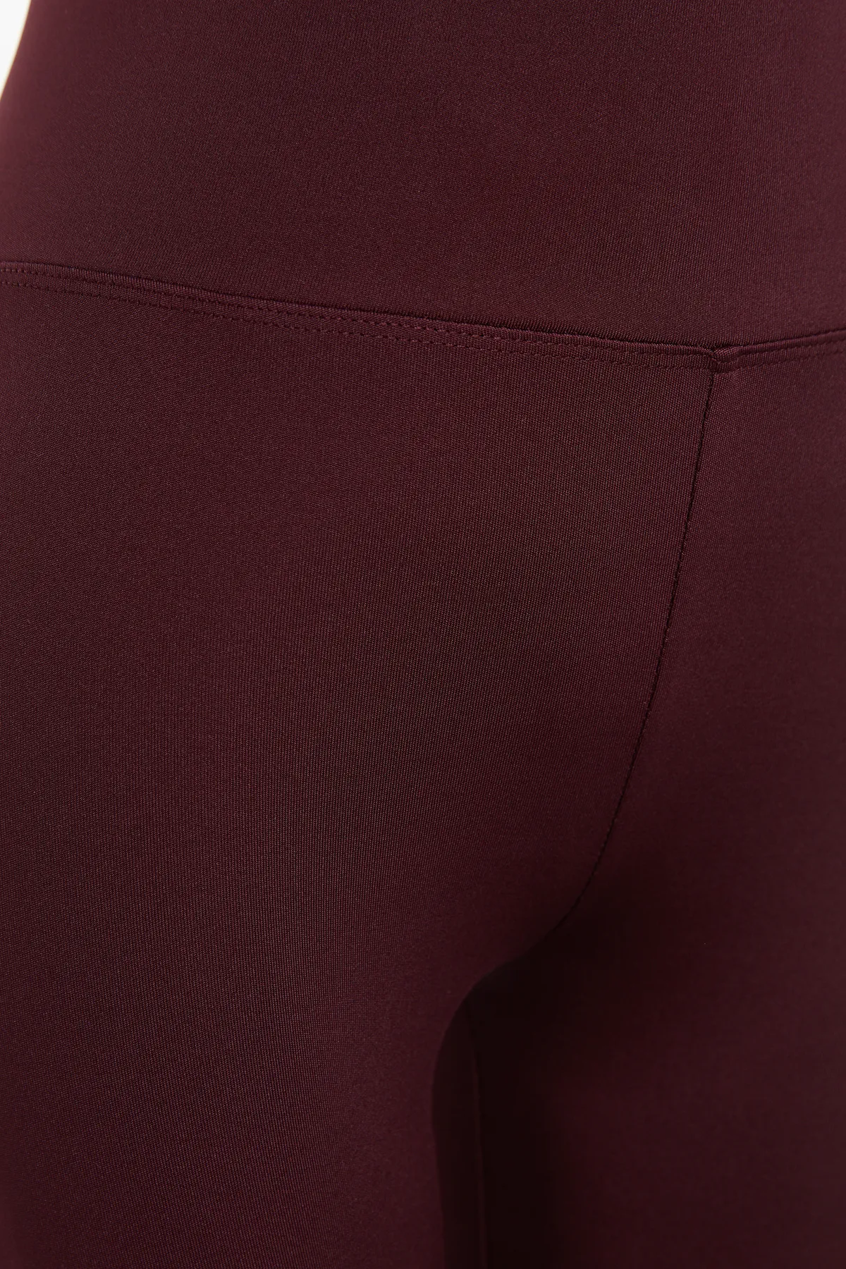 Trendyol Collection  Dunkle Kirsche, breite Taille, elastische Extra-Regeneration, gestrickte Sport-Leggings in voller Länge TWOAW21TA0029