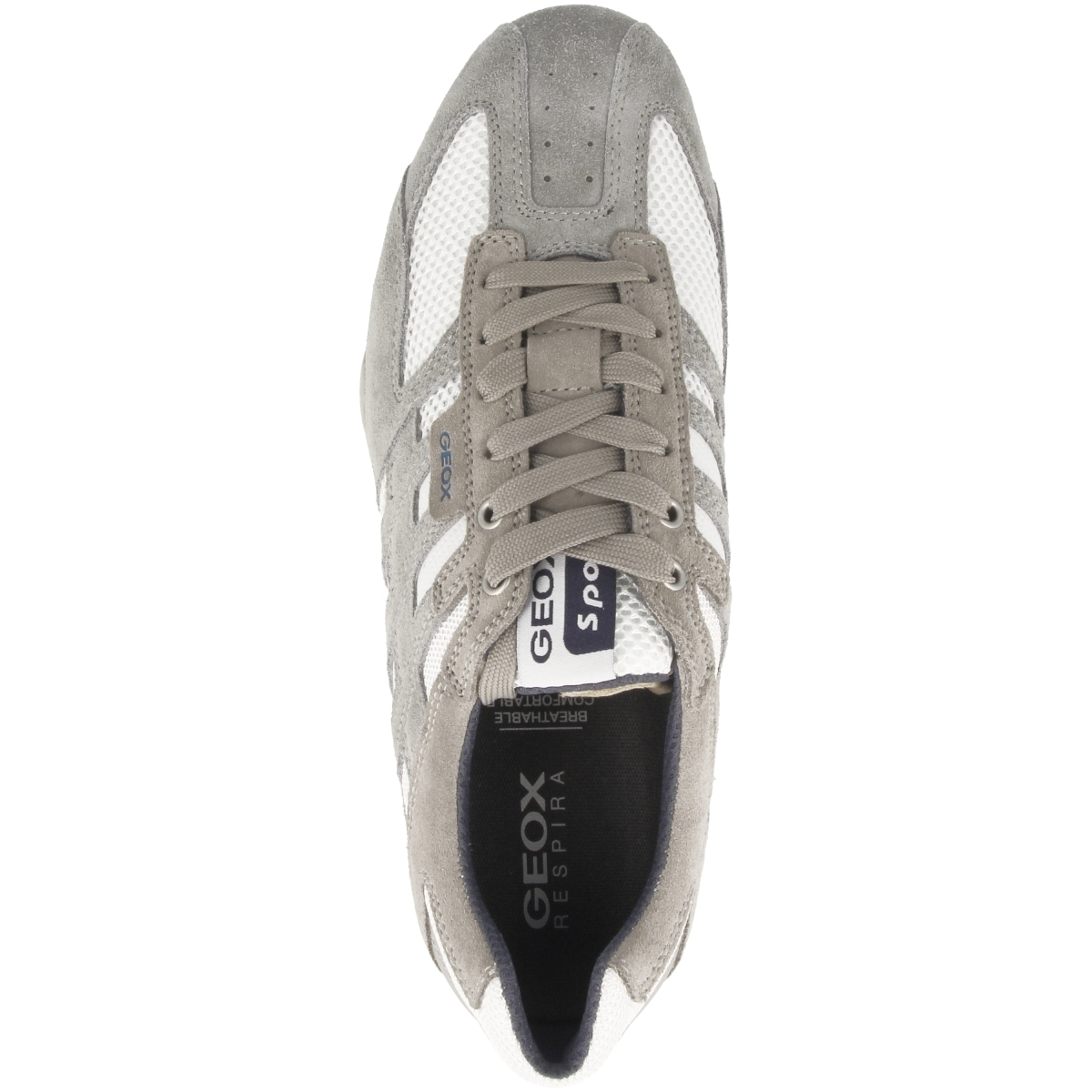 Geox Snake Sneaker Low hellgrau