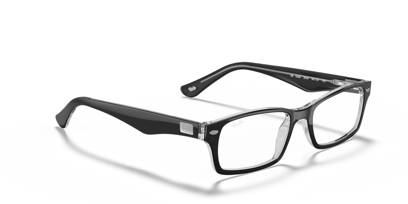 RB5206 OPTICS - Negru lucios pe transparent