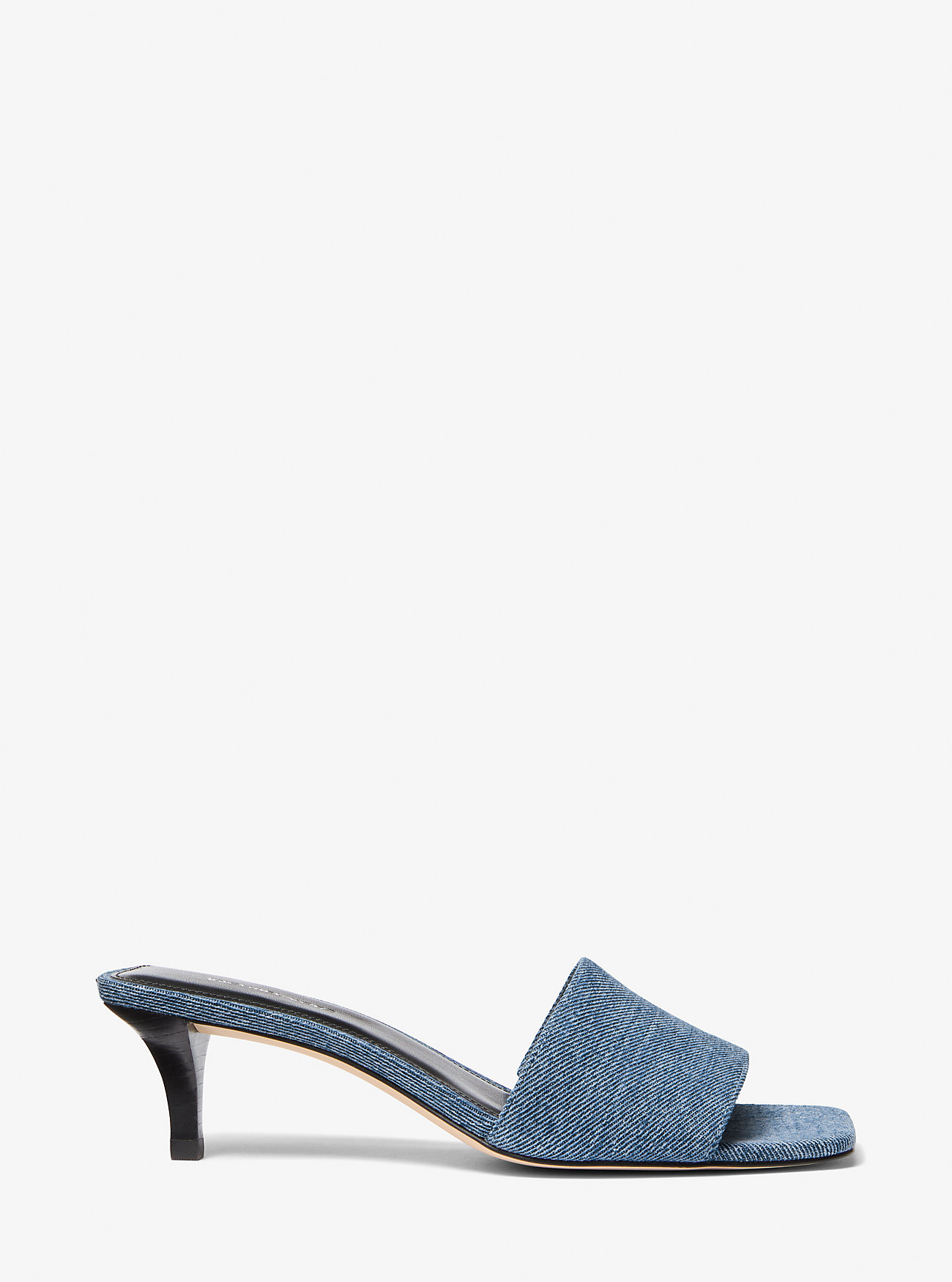 Merriam Denim Kitten Heel Sandal - UNION WASH