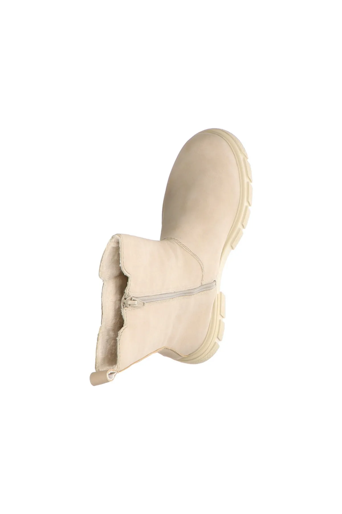 Rieker  Stiefelette - Beige - Flacher Absatz