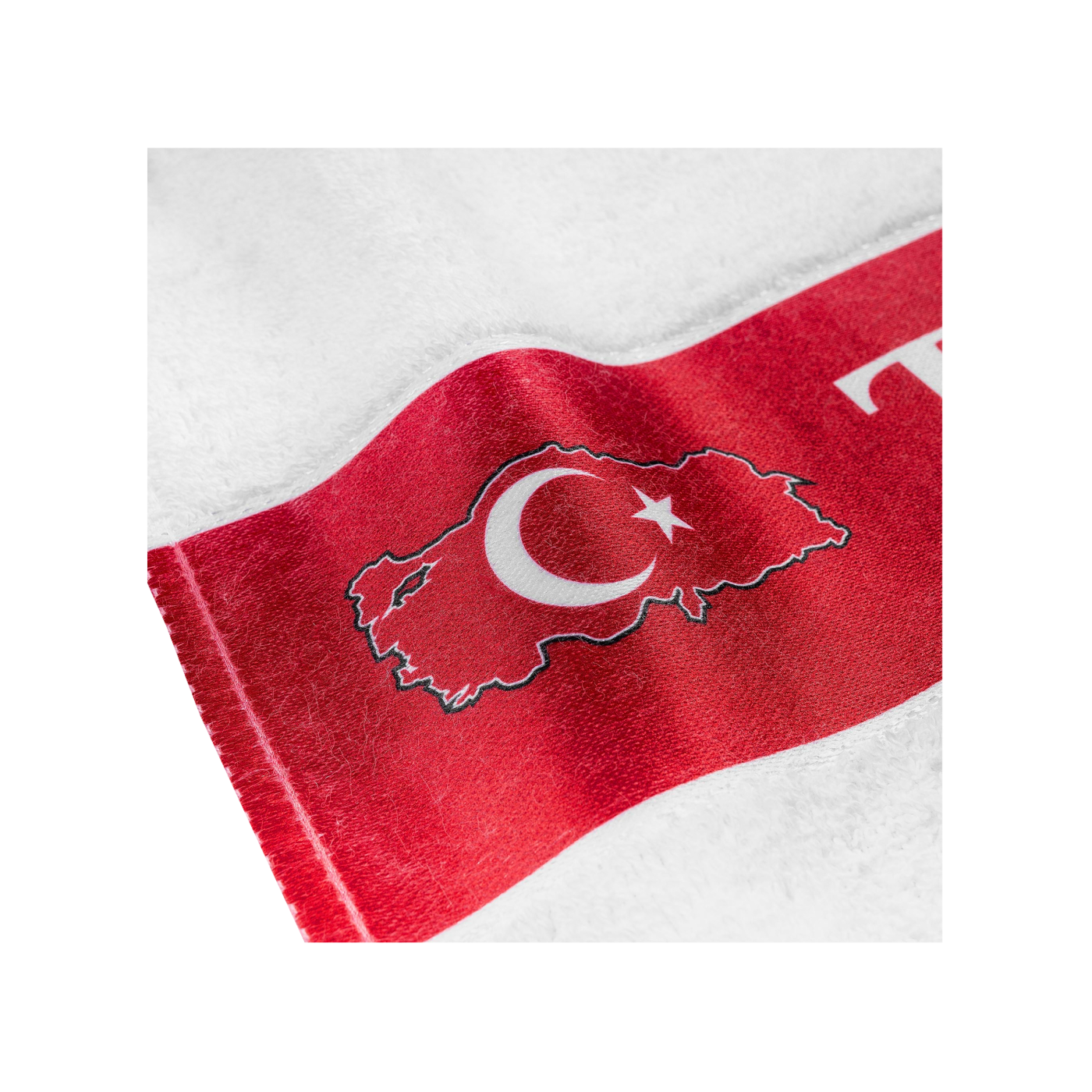 TFF Türkei Handtuch 50x100cm EM 2024 Weiss